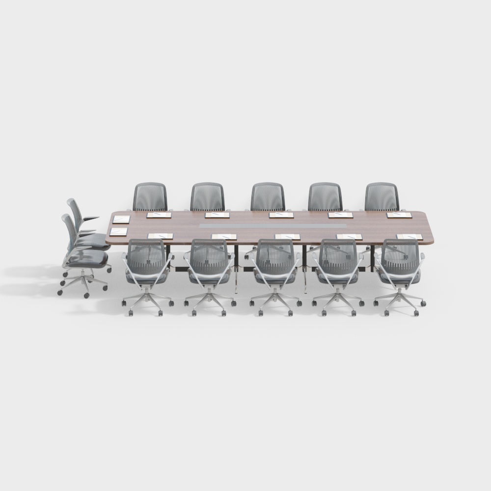 Modern and fashionable conference table and chair combination