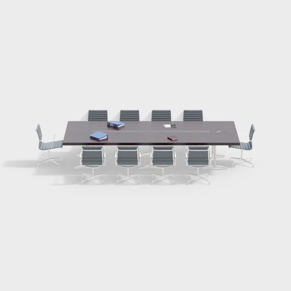 Modern and fashionable conference table and chair combination