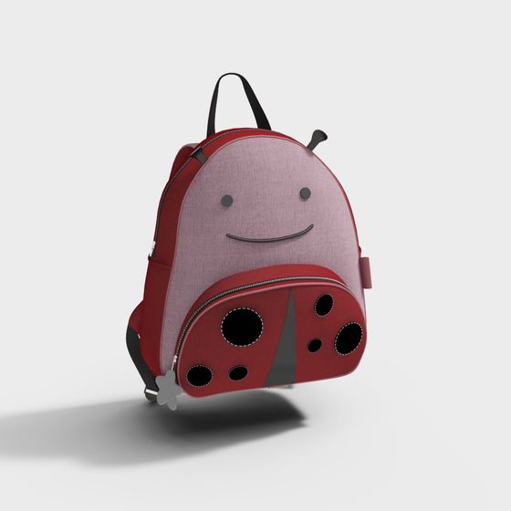 Charming Ladybug Backpack 3D Model