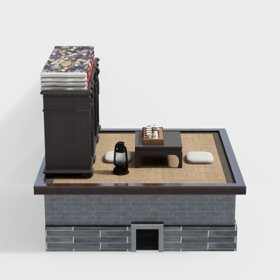 Charming Japanese-Style 3D Model for Designers