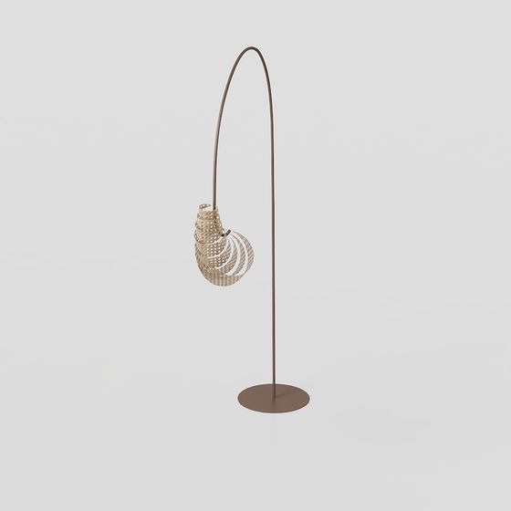 Spiral Pendant Light Fixture 3D model
