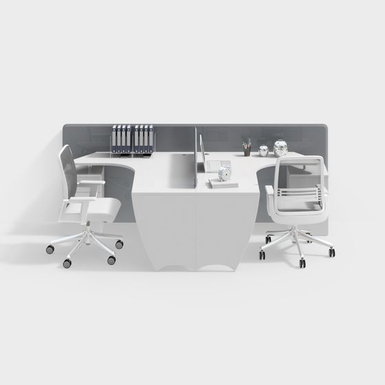Stylish Office Desk and Chair 3D model for Modern Workspaces