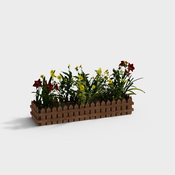 Vibrant Garden Planter 3D Model for Creative Projects