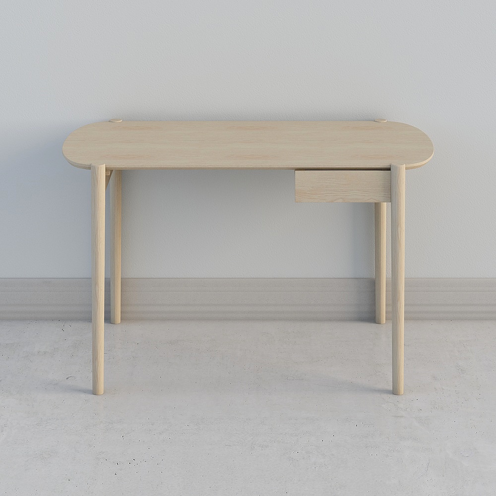 Streamlined Office Desk 3D model