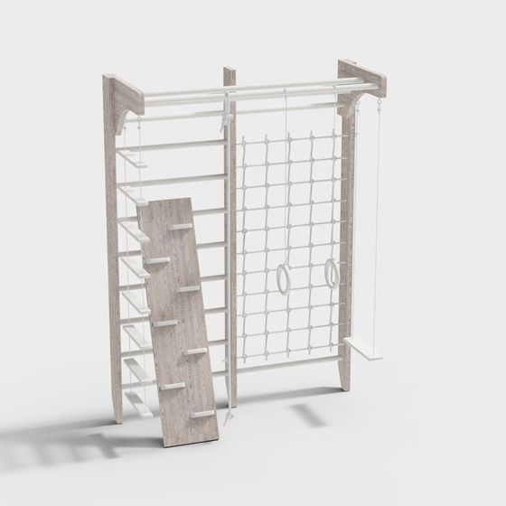 Adventure Climbing Frame 3D model for Kids