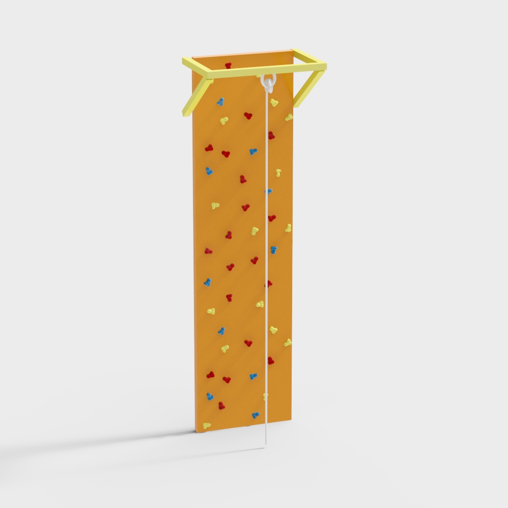 children climbing wall