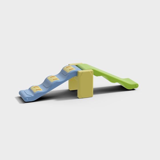 Colorful Kids’ Slide 3D model for Play Areas