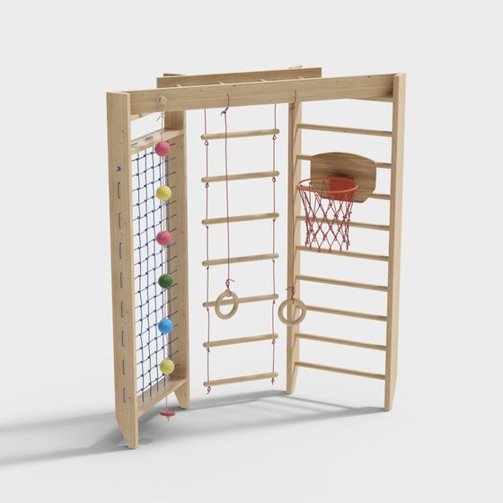 Children's Play Wall 3D Model for Creative Projects