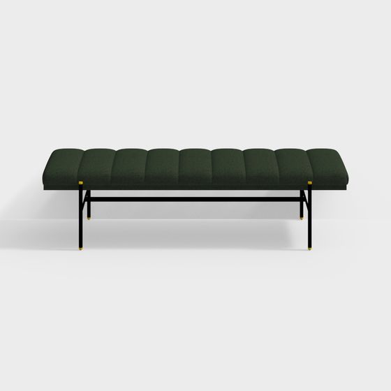 Mid-Century Bench 3D model
