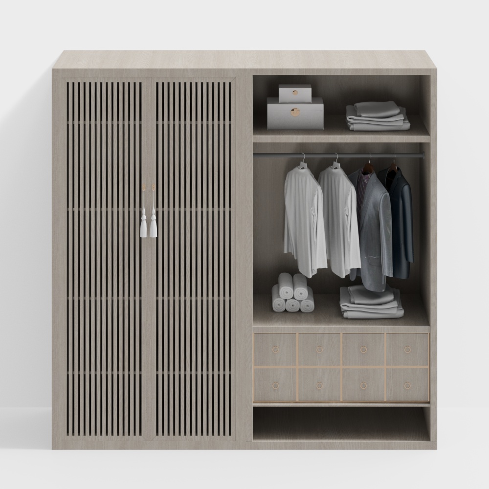 Hotel new Chinese Zen wardrobe