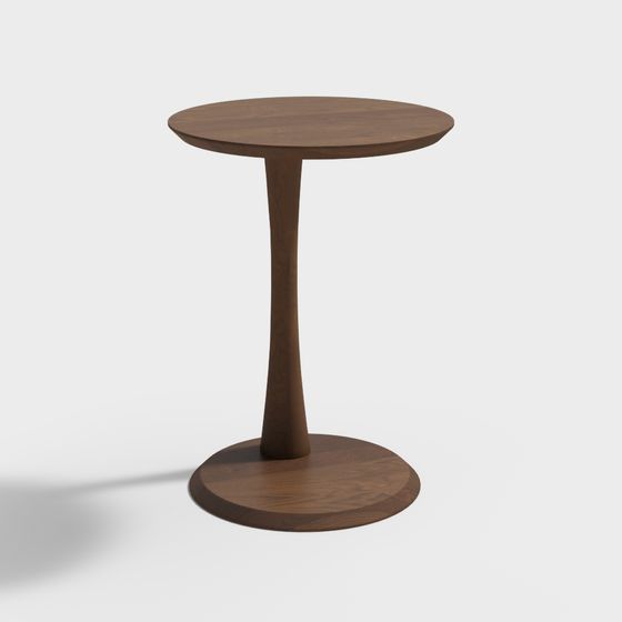 Low-Poly Round Table 3D model