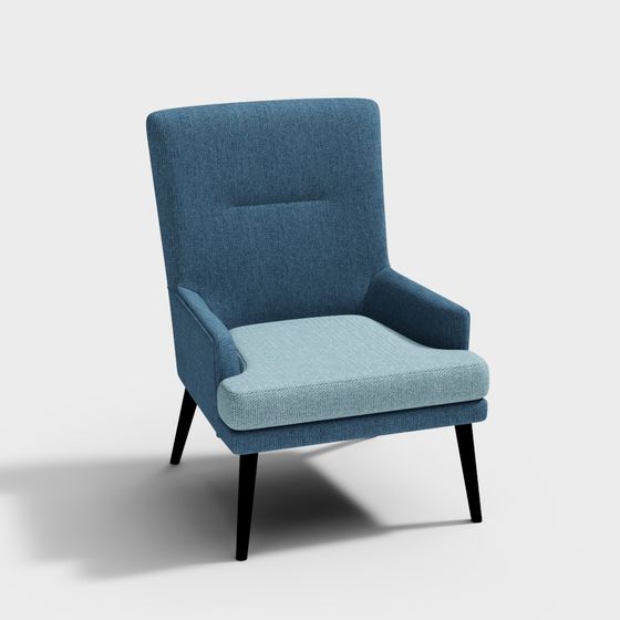 Cozy Lounge Chair 3D model for Modern Spaces