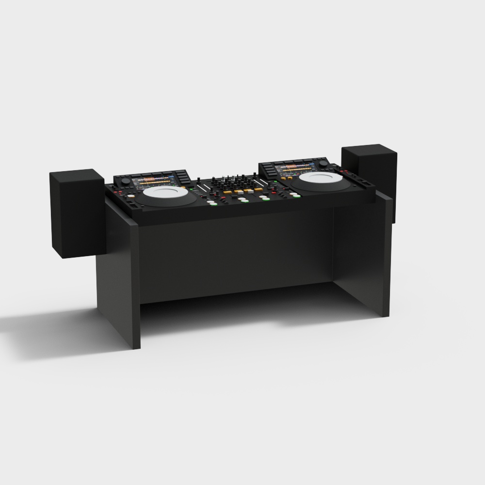 Stylish DJ Setup 3D model for Creative Projects
