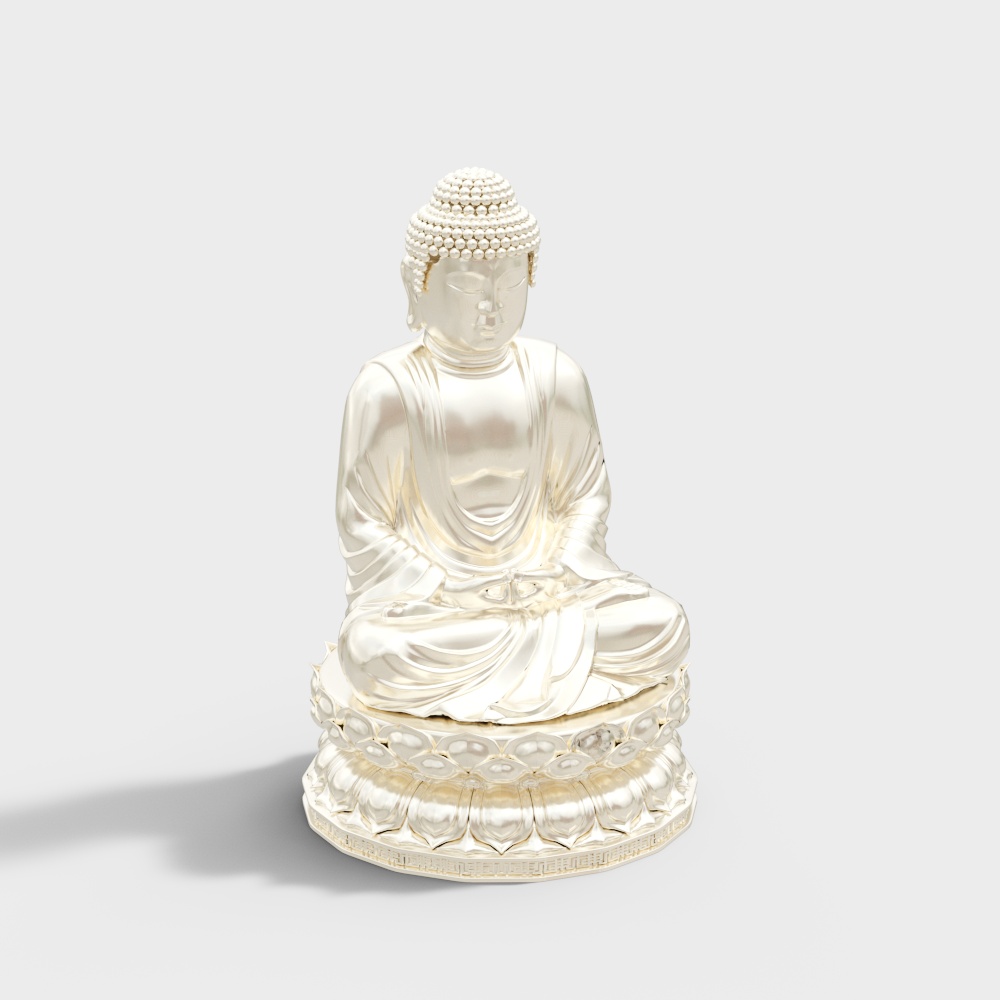 Meditative Buddha 3D model