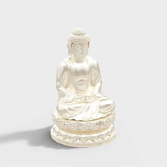 Meditative Buddha 3D model