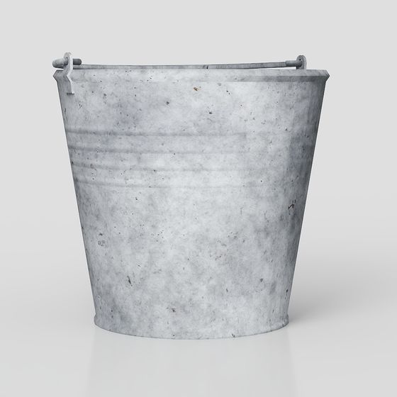 Rustic Metal Bucket 3D model