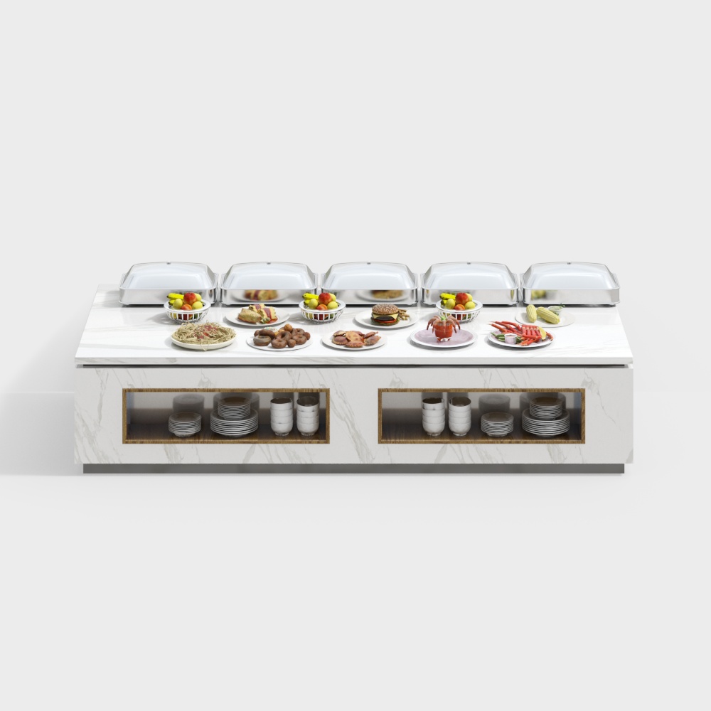 Self-service hotpot condiment station