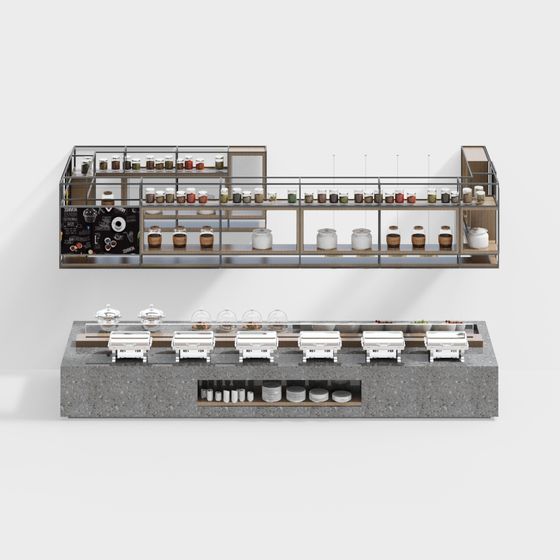 Urban Café Showcase 3D model