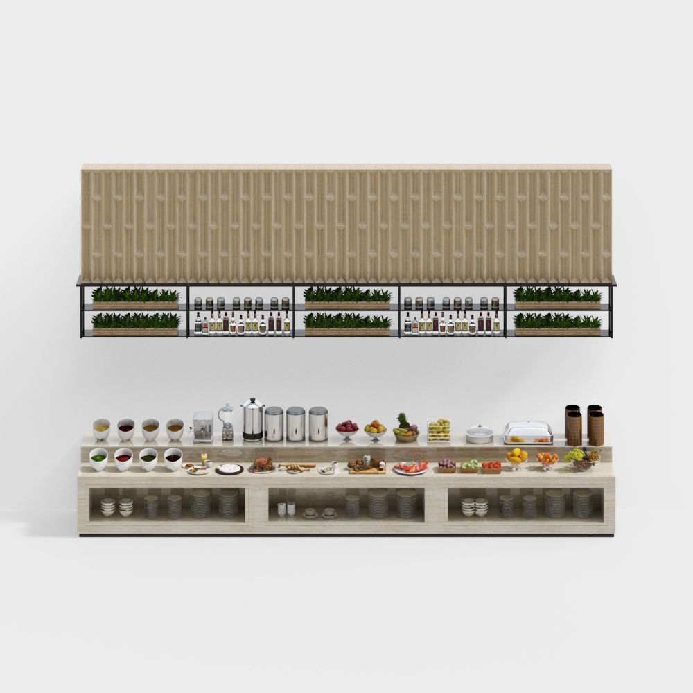 Urban Oasis Buffet 3D model