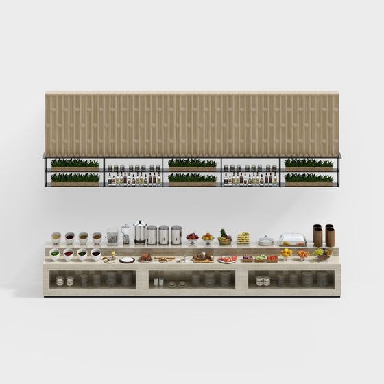 Urban Oasis Buffet 3D model