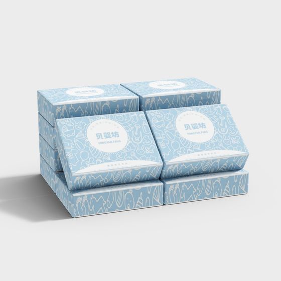 Adorable Baby Gift Box 3D model for Creative Projects