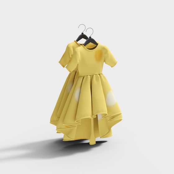 Lemonade Dress 3D model for Creative Projects