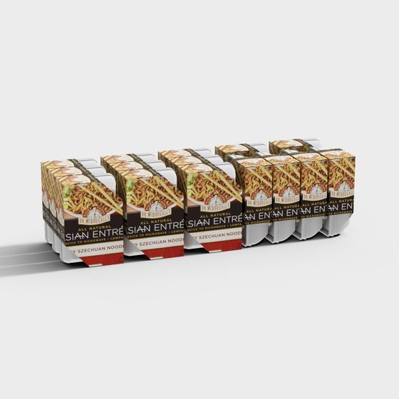 Dr. McDougall's Asian Entree Noodle Box 3D model