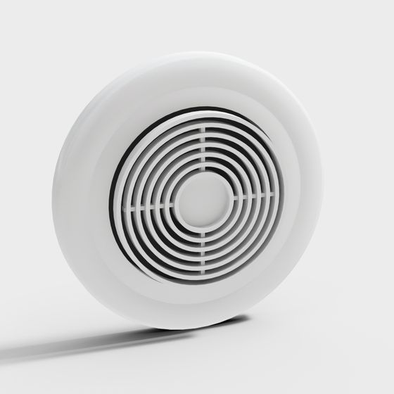 Minimalist Round Vent 3D model