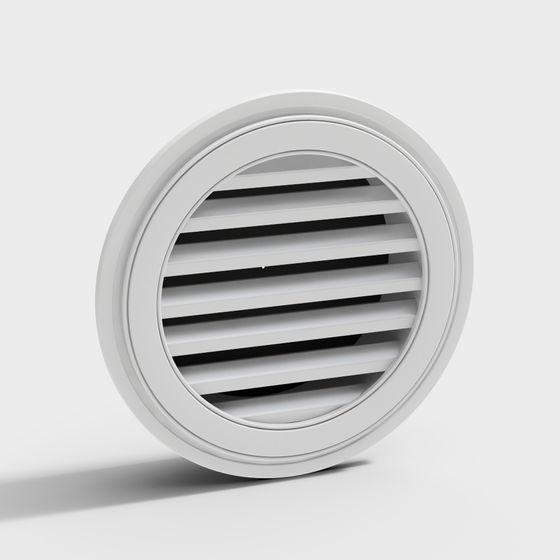 Stylish Round Vent 3D model for Modern Architecture