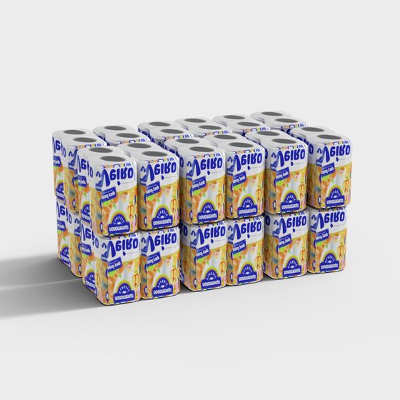 Vibrant Giro Packaging Box 3D model Design