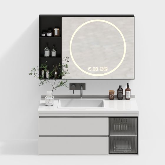 Сочетающийся шкаф в ванной гостиницы