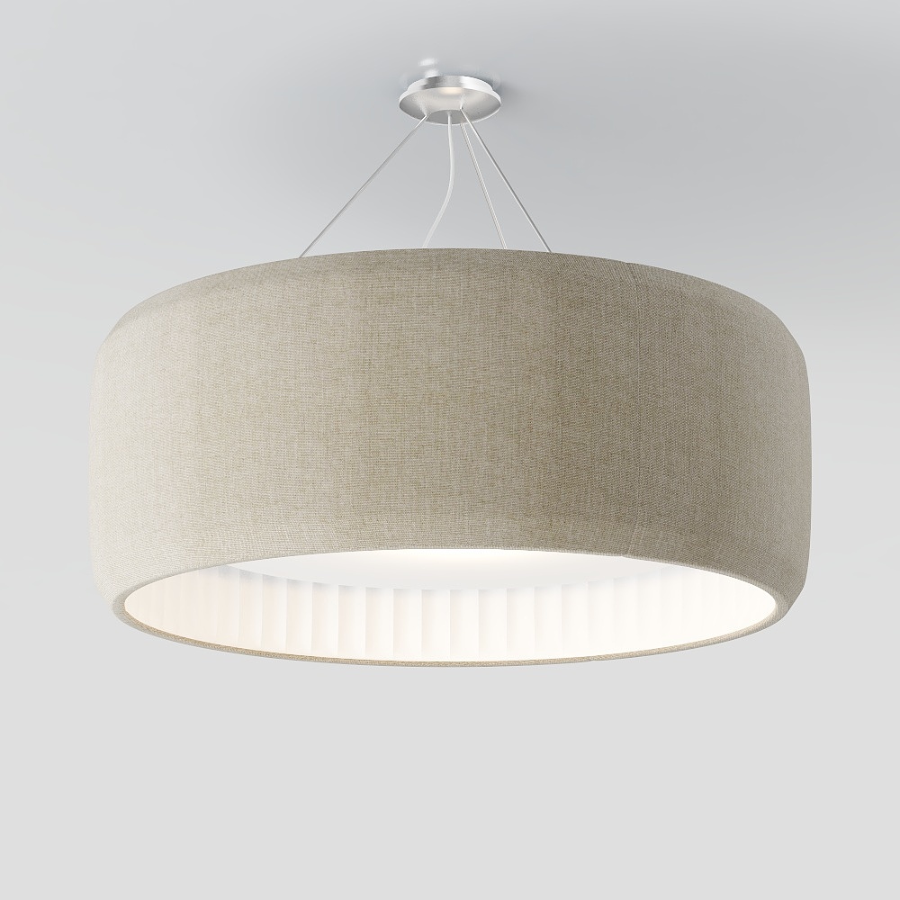 Large modern fabric chandelier