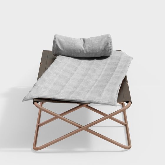 Stylish Foldable Lounge Chair 3D model