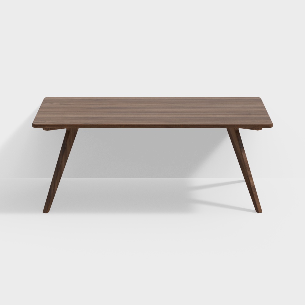 Dining table 2 meters black walnut