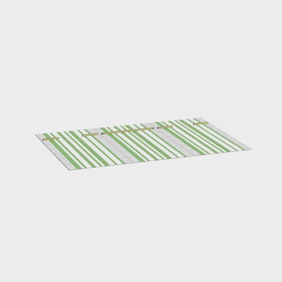 Striped Carpet 3D model for Creative Projects
