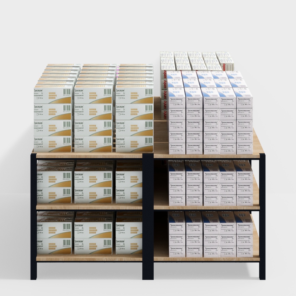 Modern Medicinal Cabinet Display 3D model