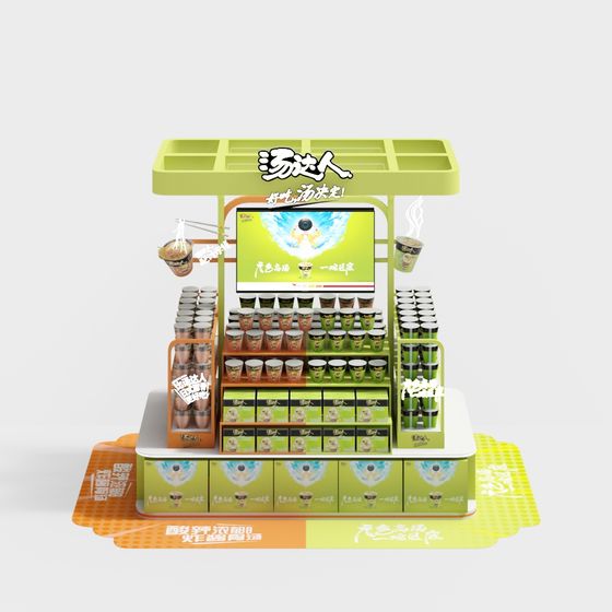 Vibrant Noodle Stall 3D model