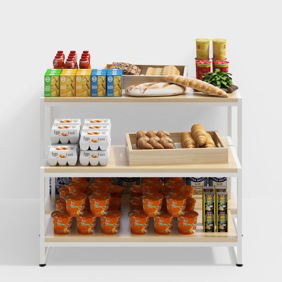 小吃店貨架