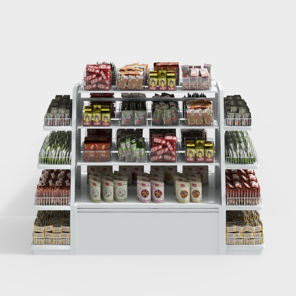 Convenience store shelves