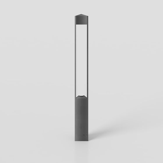 Stylish Low-Poly Urban Street Lamp 3D model