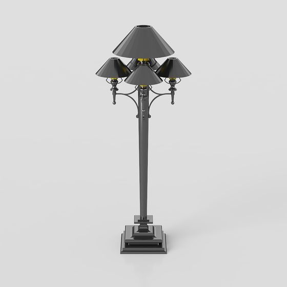 Unique Multi-Head Floor Lamp 3D model
