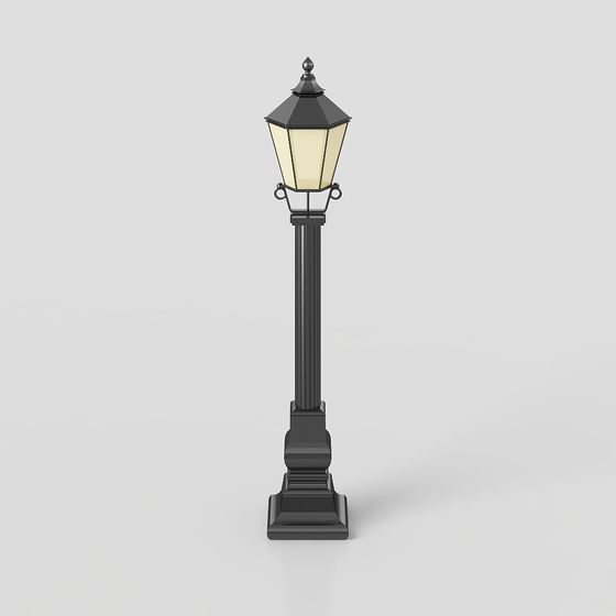 Vintage Street Lamp 3D Model for Urban Design