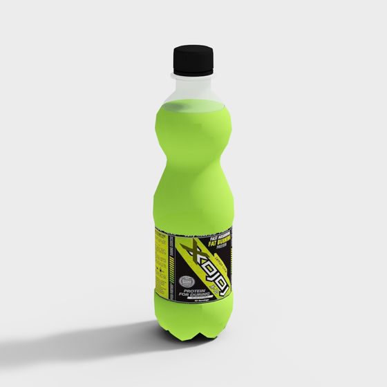 Vibrant Bottled Beverage 3D Model