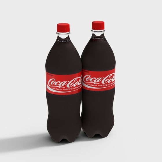 Realistic Coca-Cola Bottle 3D Model
