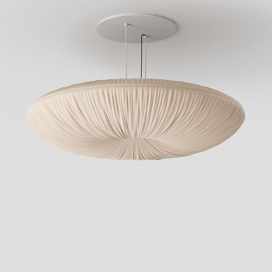 Stylish Soft-Toned Chandelier 3D model for Elegant Interiors