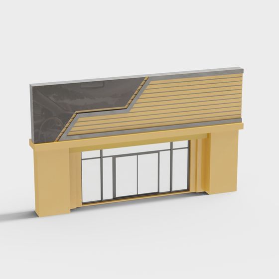 Elegant Low-Poly Urban Architecture 3D model