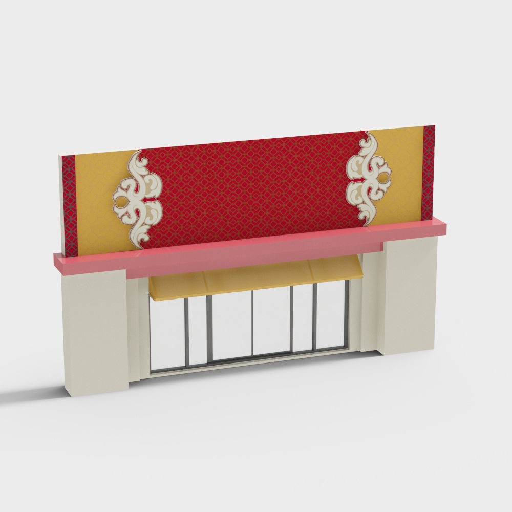 Royal Folding Screen 3D model