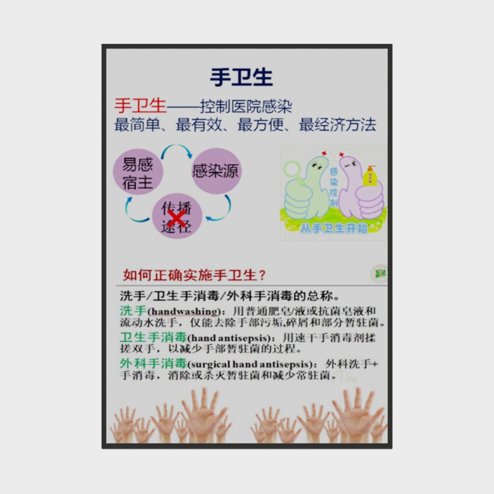 Medical hanging picture