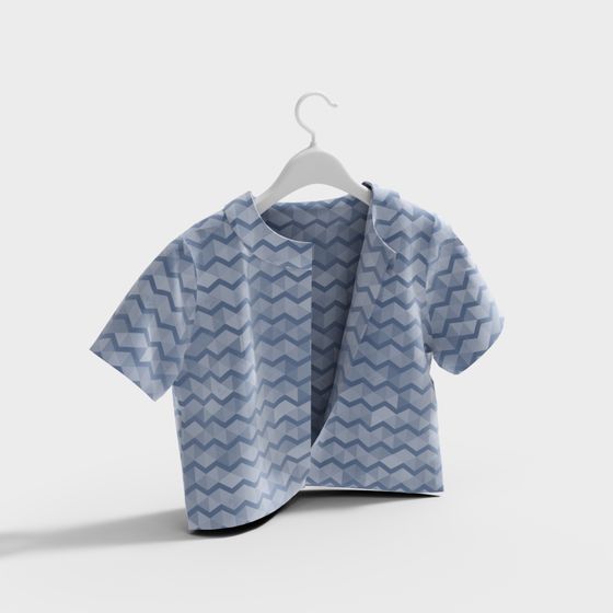Stylish Low-Poly Shirt 3D Model for Designers