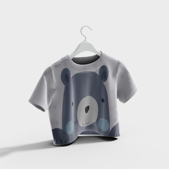 Cozy Bear Tee 3D model